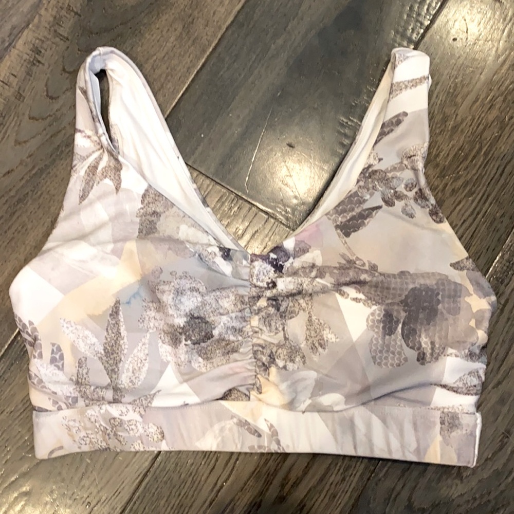 Active 8 Floral Print Sports Bra small